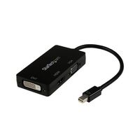 Mini DisplayPort接続トラベルアダプタ 3イン1 DP ー VGA/DVI/HDMI変換アダプタ MDP2VGDVHD 1個（直送品）