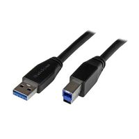 USB 3.0 アクティブリピーターケーブル 5m TypeーA(オス) ー TypeーB(オス) USB3SAB5M 1個（直送品）