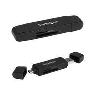 USB 3.0接続SD/microSDメモリーカードリーダー&ライター TypeーC/TypeーA接続に対応 SDMSDRWU3AC 1個（直送品）