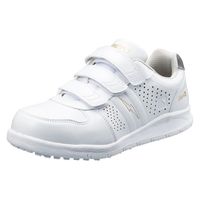 【セーフティーシューズ】シモン Simon 耐滑静電プロスニーカー 22.5cm ホワイト NS618シロセイデン 225 1足