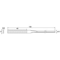 アルゴファイルジャパン アルゴファイル 交換用電着ダイヤモンドヤスリ平0.8X6X130 #170 CP161 1本 402-0999（直送品）