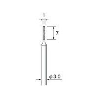 アルゴファイルジャパン アルゴファイル 電着CBNボラゾン #170 φ1X7 φ3.0軸 ED451N 1本 402-0589（直送品）