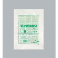 福助工業 福助 ナイロンポリ Vタイプ NO.18B 0709298 1セット(1400枚:100枚×14袋) 481-1726（直送品）