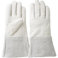 柏田製作所 柏田 牛革クレスト床袖付手袋 30cm F C-513-S30 1双 473-3944（直送品）