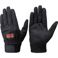 トンボ トンボレックス 人工皮革製手袋 当て無しタイプ ブラック E-REX21BK S 1双 521-9468（直送品）