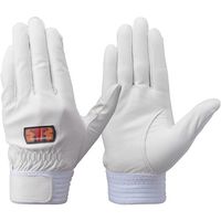 トンボ トンボレックス 牛革製手袋 ホワイト M CS-930W 1双 509-4280（直送品）