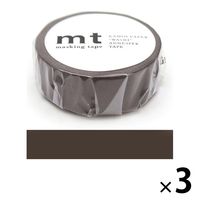 カモ井加工紙 マスキングテープ mt ココア 幅15mm 3巻 MT01P203R