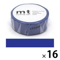 カモ井加工紙 マスキングテープ mt 瑠璃（るり）幅15mm 16巻 MT01P197R