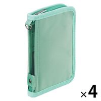 myfa（ミファ）デコレーションポーチ ミニ ミントグリーン 1セット（4個） LIHIT LAB.（リヒトラブ）