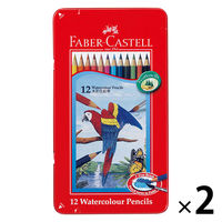 ファーバーカステル 水彩色鉛筆 12色セット TFC-WCP/12C 2パック（12色入×2）