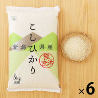 新潟県産 コシヒカリ 30kg (5kg×6袋) 無洗米 令和5年産 米 お米  オリジナル