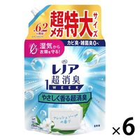 レノア 超消臭1WEEK フレッシュソープの香り 詰め替え 超メガ 1900mL 1セット（1個×6） 柔軟剤 P＆G