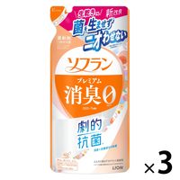 ソフラン プレミアム消臭 アロマソープの香り 詰め替え 380mL 1セット（3個入） 柔軟剤 ライオン