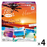 入浴剤 バスロマン 旅するハワイ バスソルト 4種アソート 個包装 1セット（12包入×4箱） アース製薬