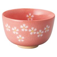 みやび街道 抹茶茶碗 花ちらし 赤抹茶碗 mkd-62321414 [ 2個入