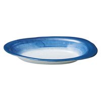 みやび街道　麺皿 藍彩　カレー皿  [ 3個入 ]　mkd-63269231　[ 3個入 ]（直送品）