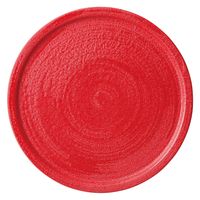 みやび街道　洋食器大皿 Ｓｔｅｌｌａ（ステラ）　赤刷毛２５cmリムステッププレート  [ 1個入 ]　mkd-67507574　[ 1個入 ]（直送品）