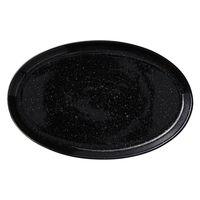 みやび街道　洋食器楕円皿 プラット　３２cmプラター　黒御影  [ 2個入 ]　mkd-70329573　[ 2個入 ]（直送品）