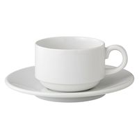 みやび街道　碗皿 ブランカ　スタック兼用碗皿  [ 4個入 ]　mkd-74642483　[ 4個入 ]（直送品）