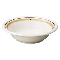 みやび街道 洋食器中皿 ココアボーダー 5半フルーツ皿 mkd-76265431 [ 3個入 ]（直送品）