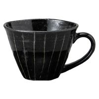 みやび街道 コーヒーカップ 黒ストライプコーヒー碗 [ 4個入 ] mkd-77625013 (4個入)（直送品）