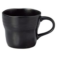 みやび街道　マグカップ 黒釉土物軽量マグカップ  [ 5個入 ]　mkd-78333784　[ 5個入 ]（直送品）