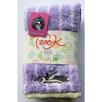 【ふわふわのやわらかパイル使用】日繊商工 「フンボルトペンギン」モチーフフェイスタオル HZ1016 1箱（50枚入）（直送品）