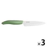 京セラ セラミックナイフ フルーツナイフ 11cm グリーン FKB-110BGR 1セット（3個）
