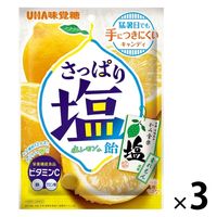 塩分商材 塩分補給 さっぱり塩飴 塩レモン味 3袋 UHA味覚糖