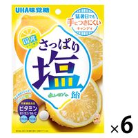 さっぱり塩飴 塩レモン味 6袋 UHA味覚糖 キャンディ あめ 塩分補給