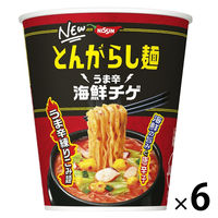 日清食品 日清のとんがらし麺 うま辛海鮮チゲ 1セット（6個）