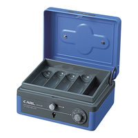 カール事務器 キャッシュボックス（コンパクトサイズ） ブルー