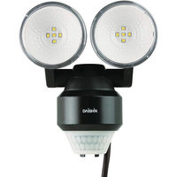 大進 スタンダード LED センサーライト 2灯式 人感 センサー 防雨型 屋外用 夜間自動点灯 照明 防犯ライト 玄関 DLA-N4T200 1台（直送品）