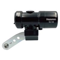 充電式 LEDライト 自転車前フォーク取付用 防水保護等級 IPX5 ブラック Hapyson（ハピソン） YB-130-K 1個