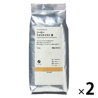 【コーヒー豆】無印良品 オリジナルブレンド コーヒー ライトテイスト 豆 200g 1セット（2袋） 良品計画