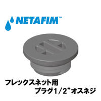 NETAFIM フレックスネット用 プラグ1/2"オスネジ 42000-027100 1個（直送品）