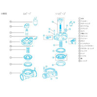 NETAFIM 1 1/2"・2"用ダイアフラム 71680-006175 1個（直送品）