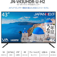 JAPANNEXT 43インチ ワイド 4K液晶モニター JN-V43UHDR-U-H2 1台（直送品）