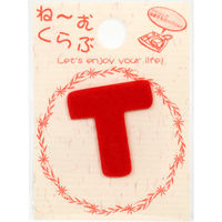 清原 ワッペン アルファベット 赤 T MNC002R_T 1セット(72袋)（直送品）