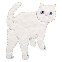 清原 気ままなポーズの猫ワッペン WNK-04_000 1セット(9袋)（直送品）