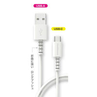 カシムラ USB充電&同期ケーブル A-C WH AJ