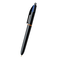BICジャパン 多色油性ボールペン 4色ボールペン PRO 1.0mm ブラック軸 4CPRO10BLK 1セット(10本)（直送品）