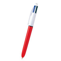 BICジャパン 多色油性ボールペン 4色ボールペン 0.7mm オレンジ軸 4CFNORG 1セット(10本)（直送品）