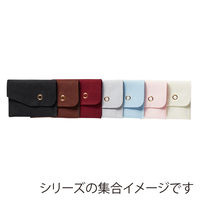 原口 346 スエードポーチ 黒 007321441 1セット(10個入×1束 合計10個)（直送品）