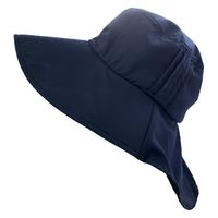 ヤマショウ 婦人ハット 首日よけタイプ ネイビー YCH-036NV 1個（直送品）