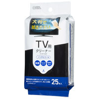 オーム電機 TV画面クリーナー除菌タイプ25BF 01-3157 1セット(5個)（直送品）