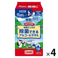 ウェットティッシュ除菌シート枚数たっぷり除菌できるアルコールタオルOUTDOOR チャムス詰替1セット（110枚入×4個）大王製紙