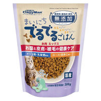 まいにちでるでるごはん お腹と皮膚・被毛の健康ケア お肉ミックス 国産 200g 1袋 ドギーマン キャットフード