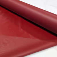 上村産業 カラービニールシート 濃赤色 0.15mm厚×1350mm幅 pvc-bred-015-1350-14 1枚（直送品）
