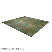 イケヒコ・コーポレーション ラグ い草 ギャベ 抗菌防臭 セレナCP 2610×2610mm グリーン 1030840120402 1枚（直送品）